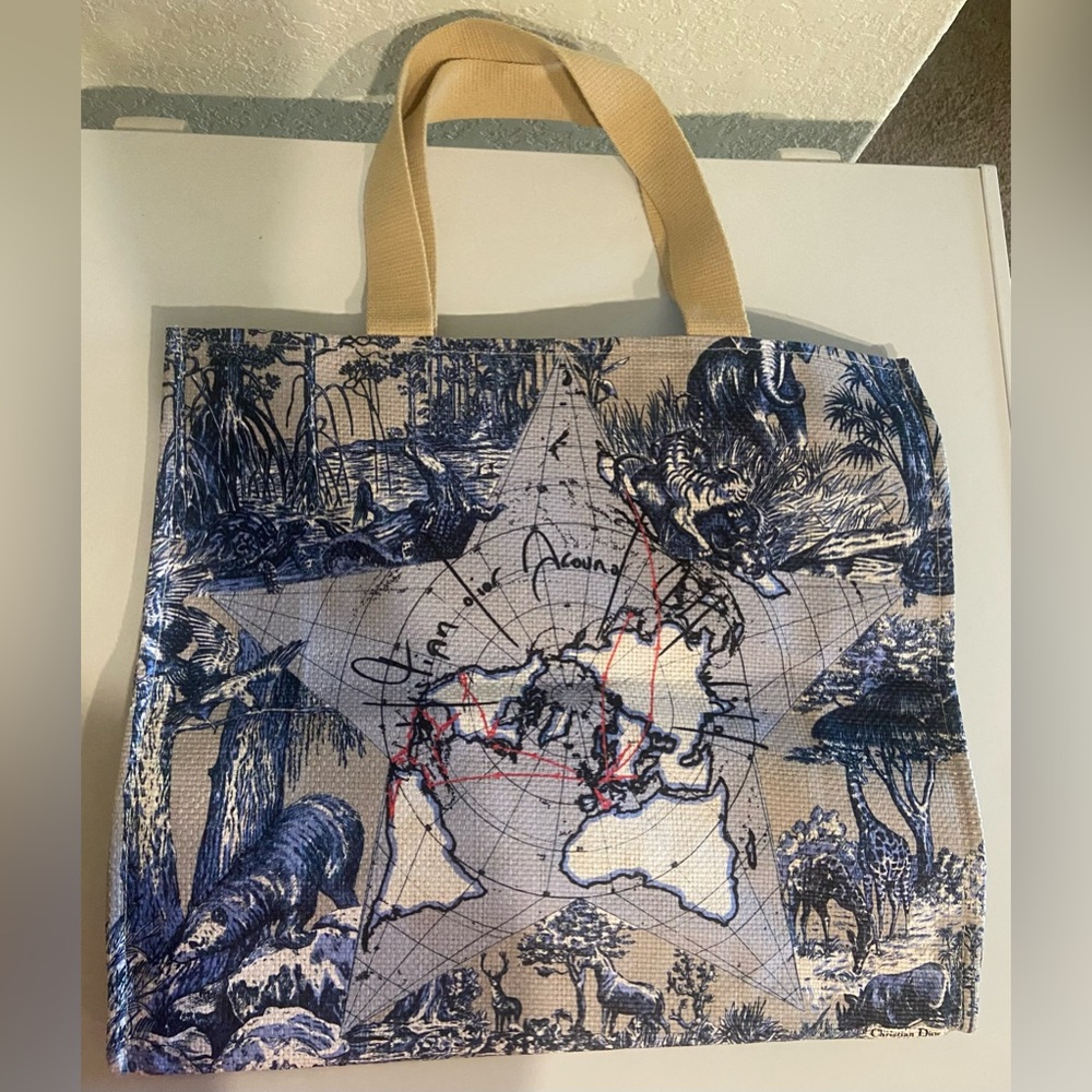 Dior VIP the world is yours tote NWOT still has its plastic bag
